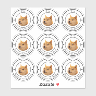 Dodkoetsen in Circle Business Logo Clear Sticker