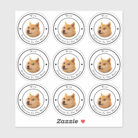 Dodkoetsen in Circle Business Logo Clear Sticker (Vel)