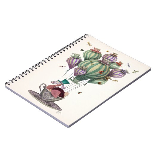 Dodo-ballon met libellen notitieboek (Linkerzijde)