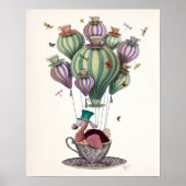 Dodo-ballon met libellen poster (Voorkant)