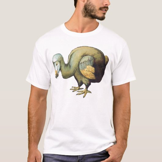 Dodo Bird Antiek Print T-shirt (Voorkant)