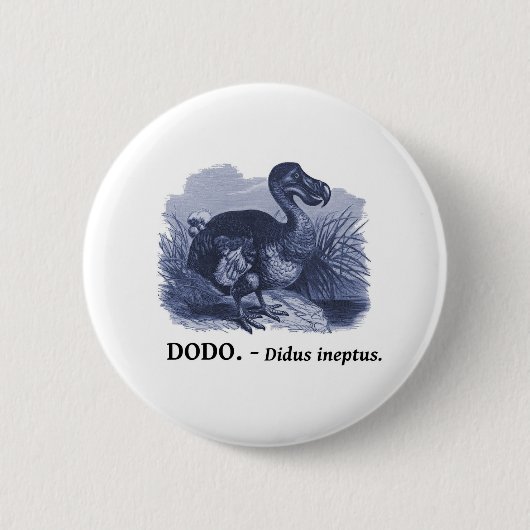 Dodo Bird (Didus ineptus) Ronde Button 5,7 Cm (Voorkant)