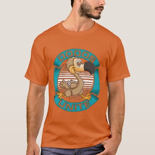 Dodo Bird Dodos Unite Flightless Uitgestorven Voge T-shirt (Voorkant)