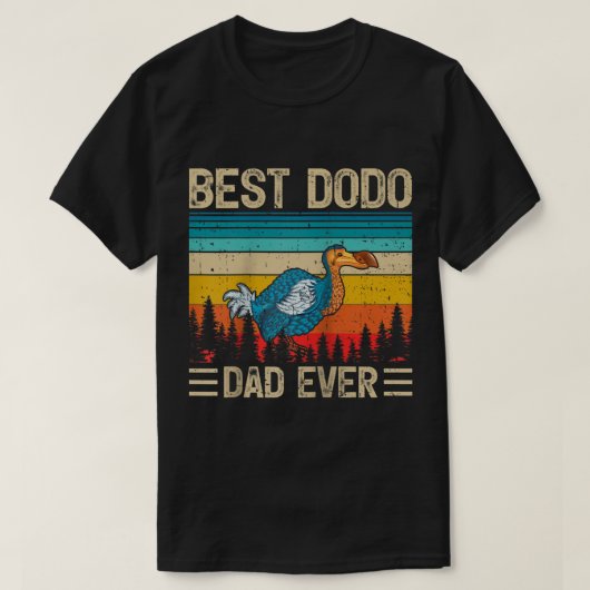 Dodo Bird  Funny Best Dodo Dad over Father' T-shirt (Design voorkant)
