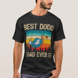 Dodo Bird  Funny Best Dodo Dad over Father' T-shirt