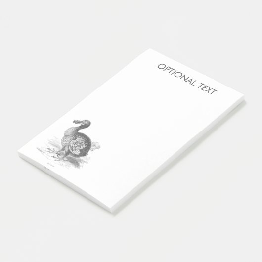 Dodo Bird Illustration Post-it® Notes (Schuin)