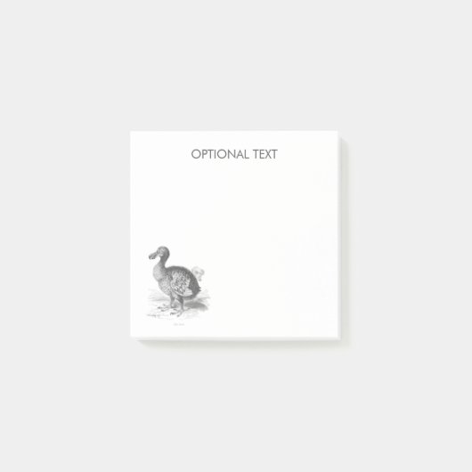 Dodo Bird Illustration Post-it® Notes (Voorkant)