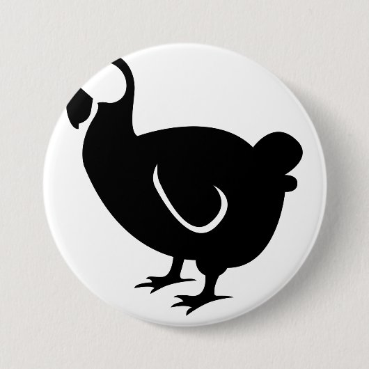 Dodo Bird Ronde Button 7,6 Cm (Voorkant)