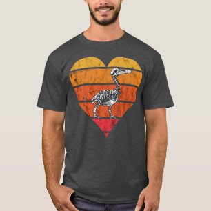 Dodo Bird Skeleton Retro Sunset Dronte Bir T-shirt