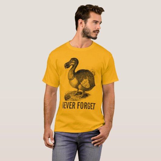 Dodo Bird vergeet nooit shirt (Voorkant volledig)