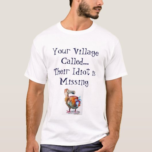 Dodo-Bird-Your Village genaamd T-shirt (Voorkant)