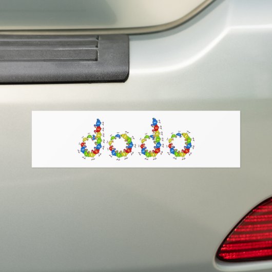 Dodo Bumpersticker (Op auto)