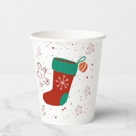 Dodo Craft Studio Schattig Kerstmuts Kerstmis. Papieren Bekers