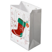 Dodo Craft Studio Schattige Kerst Kous Holiday. Medium Cadeauzakje (Voorkant Gekanteld)