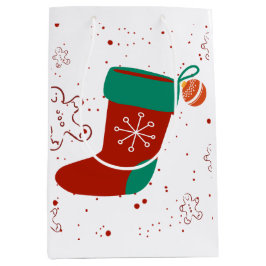 Dodo Craft Studio Schattige Kerst Kous Holiday. Medium Cadeauzakje