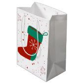Dodo Craft Studio Schattige Kerst Kous Holiday. Medium Cadeauzakje (Achterkant Gekanteld)