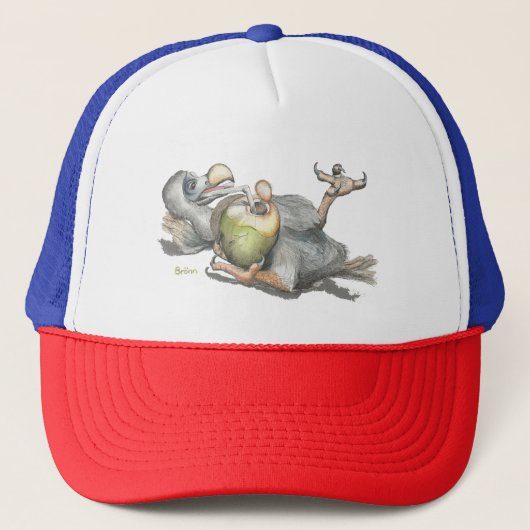 Dodo en zijn Pina Colada Trucker Hat Trucker Pet (Voorkant)