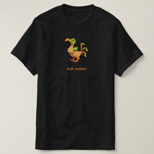 Dodo half wakker t-shirt (Design voorkant)