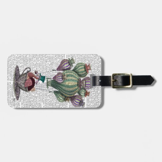 Dodo in Teacup Bagagelabel (Voorkant horizontaal)