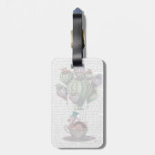 Dodo in Teacup Bagagelabel (Achterkant verticaal)