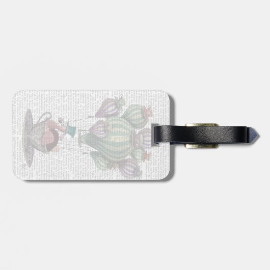 Dodo in Teacup Bagagelabel (Achterkant horizontaal)