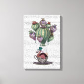 Dodo in Teacup Canvas Afdruk (Voorkant)