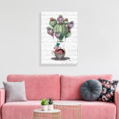 Dodo in Teacup Canvas Afdruk (Insitu (Woonkamer))