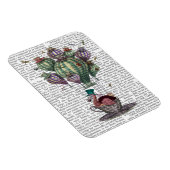 Dodo in Teacup met libellen Magneet (Rechterzijde)