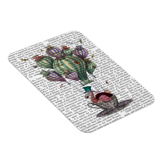 Dodo in Teacup met libellen Magneet (Rechterzijde)