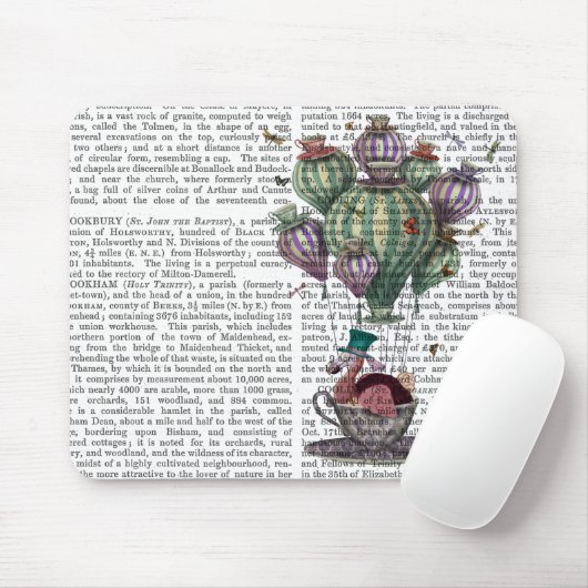 Dodo in Teacup met libellen Muismat (Met muis)