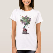 Dodo in Teacup met libellen T-shirt (Voorkant)