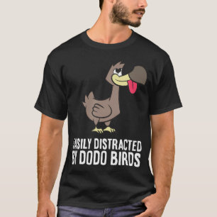 Dodo-liefhebber gemakkelijk afgeleid door Dodo-vog T-shirt