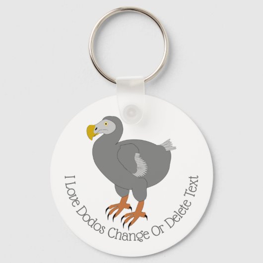 Dodo-ontwerp Sleutelhanger (Voorkant)