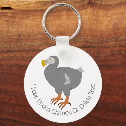 Dodo-ontwerp Sleutelhanger (Achterkant)