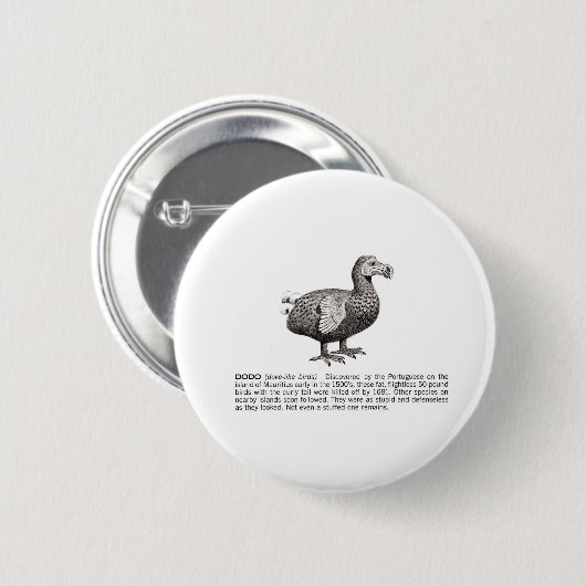 dodo ronde button 5,7 cm (Voorkant /achterkant)