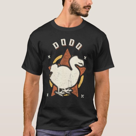 Dodo Vintage Retro Classic Animal T-shirt (Voorkant)