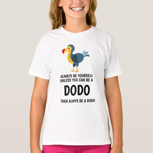Dodo-vogels Citaten T-Shirt (Voorkant)