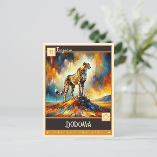 Dodoma, Tanzania |  schilderij Briefkaart (Staand voorkant)