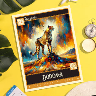 Dodoma, Tanzania schilderij Briefkaart