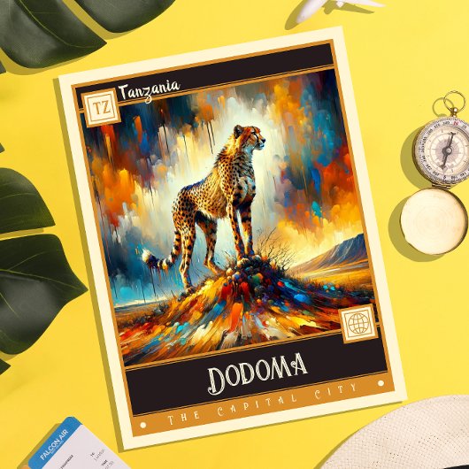 Dodoma, Tanzania |  schilderij Briefkaart