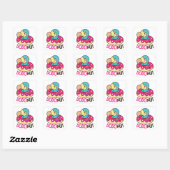 Dodonut (donut) Vierkante Stickers (Vel)