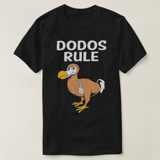 Dodos Rule Funny Dodo Bird T-shirt (Design voorkant)