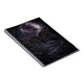Dodshoofdmot Gotische Maan Kunstprint Notitieboek (Rechterzijde)