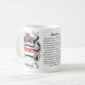 Dodson Family Coat of Arms Mok (Voorkant links)