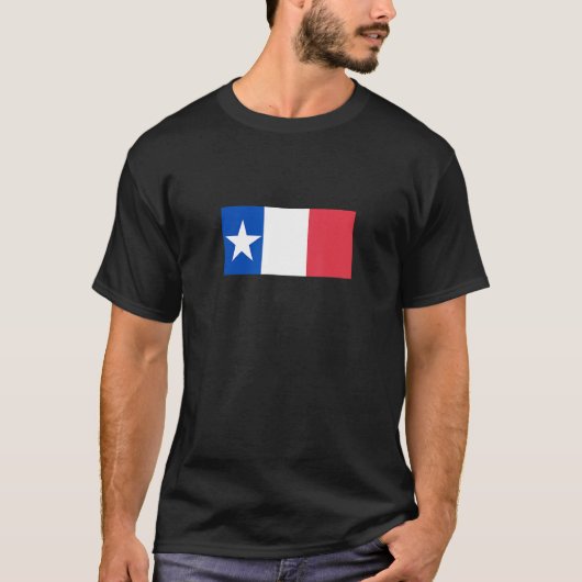 Dodson Vlag Texas Republiek Vlag Alamo T-shirt (Voorkant)