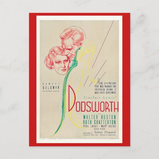 Dodsworth (1935) Movie, Motion Afbeelding, Briefkaart (Voorkant)