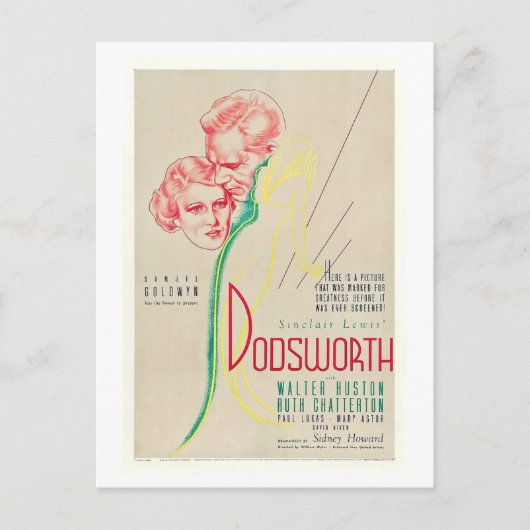 Dodsworth, Film, Film, Adverteren Briefkaart (Voorkant)