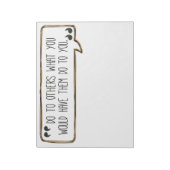 Doe aan anderen Notitieblok van de Gouden Regel (Linkerzijde)