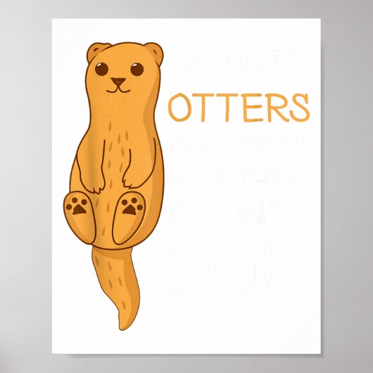 Doe aan Otters Zee Otter Poster (Voorkant)