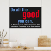 Doe al goed u Citaat kunt Motivatie Poster (Keuken)